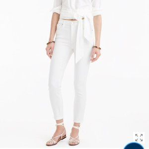J. Crew Women Lookout High-Rise Crop Skinny Jeans White Size 29 NWT B9842